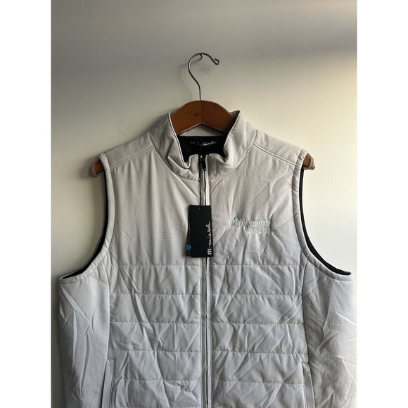 Travis Mathew Men's Size M Cold Bay Vest Microchip Grey *Embroidered Logo - Picture 2 of 11